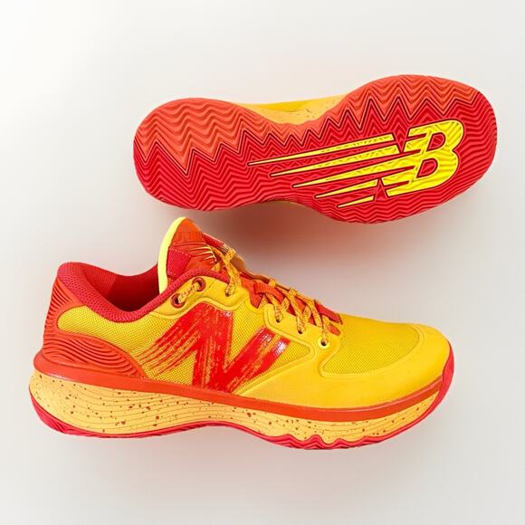 NEW BALANCE HESI LOW LETTERMAN Basketball Shoe BBHSL01 M8.5/W10 OrangeRed Yellow main image 9